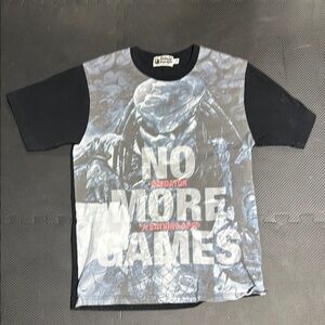 Bape x Predator collab - Black Short Sleeve Tee - “No more games” Bathing Ape